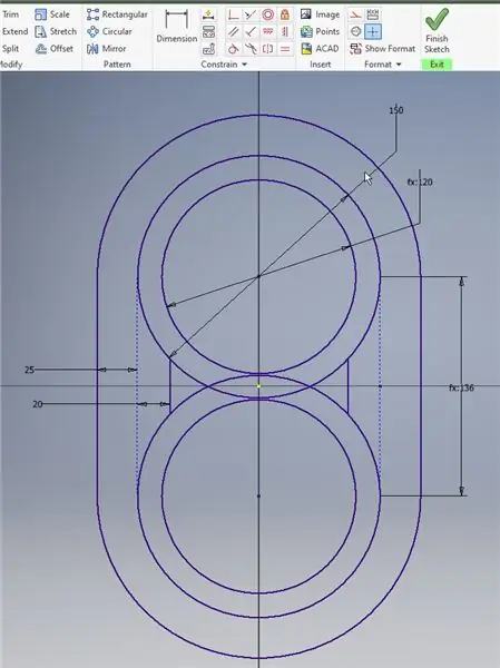 Zakończ szkic i wyciągnij element podstawowy