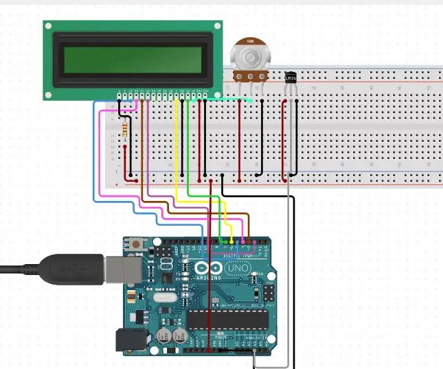 Arduino -gebaseerde digitale termometer: 3 stappe