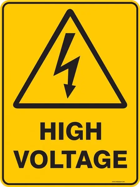 VOORZICHTIGHEID!!! HOOG VOLTAGE!!!