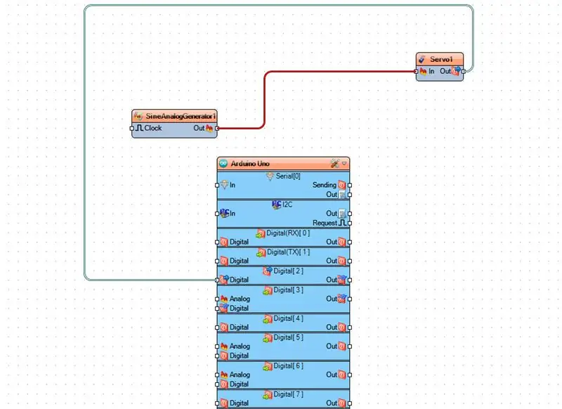 Di Visuino: Menghubungkan Komponen