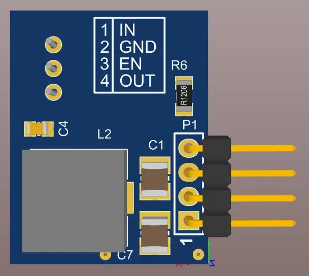 5. un 6. attēls, PCB plates 3D skati (TOP un Buttom)