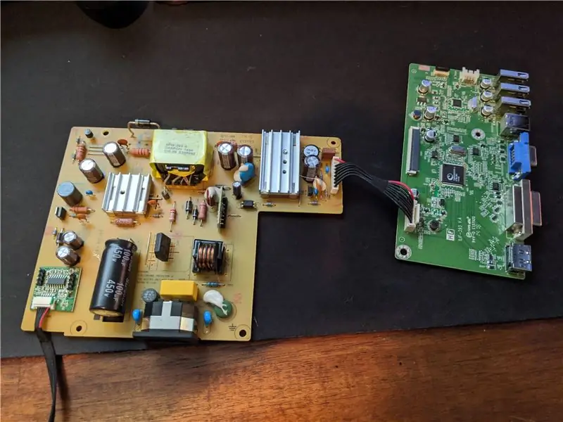 การแยกชิ้นส่วน Power Board และไดร์เวอร์จอแสดงผล