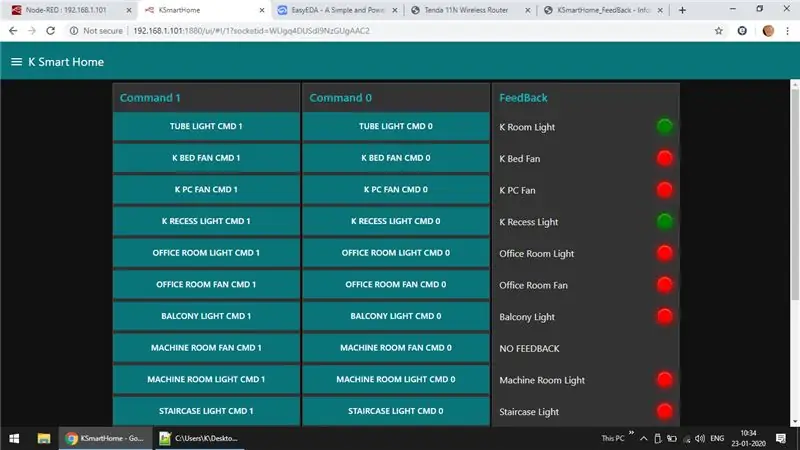 Finalisieren und Node Red-Integration