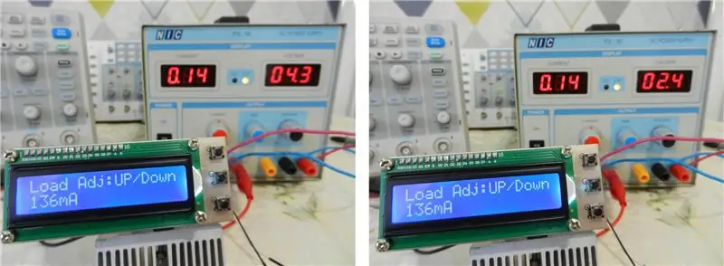 Şəkil 12: Cərəyan Voltaj Variasiyalarının Qarşısında Hətta Sabit Qalır (4.3V və 2.4V Girişləri ilə sınaqdan keçirilmişdir)