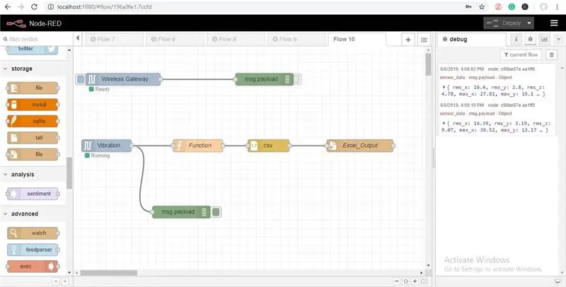 Agora conecte todos os fios e clique no botão Deploy