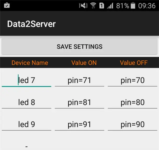 Telefon ilovalaridan GPIO -ni boshqarish (Android)