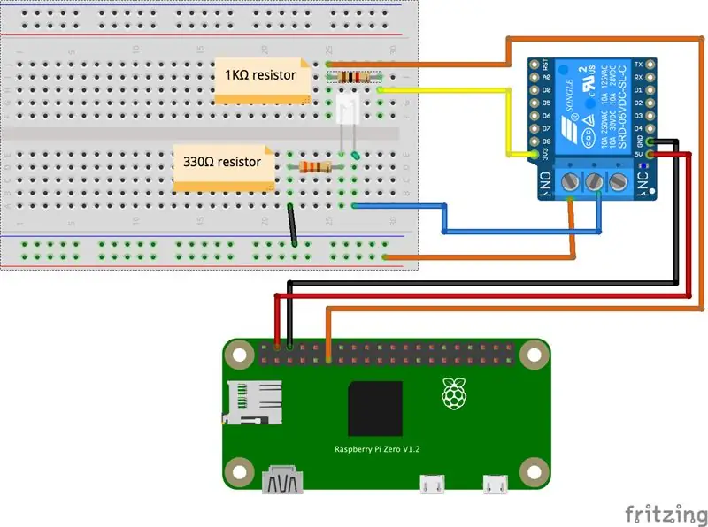 Menggunakan Relay untuk Menggerakkan LED