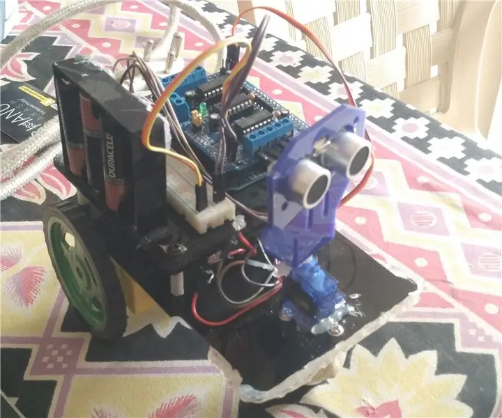 Robot koji izbjegava prepreke pomoću mikrokontrolera (Arduino): 5 koraka