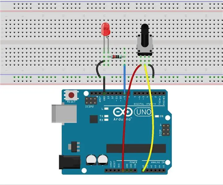 Controllig LED bằng Potentiometer: 6 bước