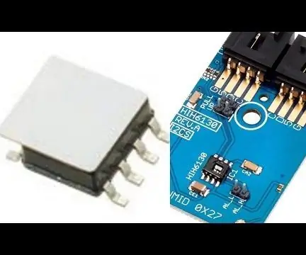 Meting van humiditeit en temperatuur met behulp van HIH6130 en Arduino Nano: 4 stappe