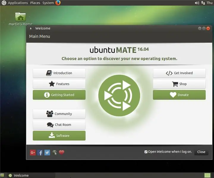 การติดตั้ง Ubuntu-Mate บนแล็ปท็อปเก่า/เก่า: 7 ขั้นตอน