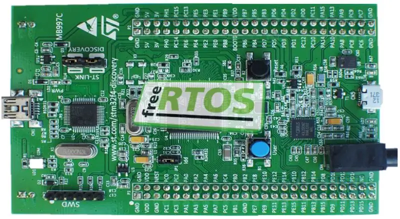 การตั้งค่า FreeRTOS ตั้งแต่เริ่มต้นบน STM32F407 Discovery Kit