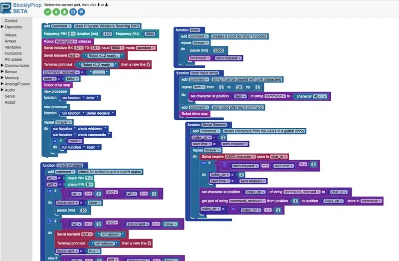 Programar el robot