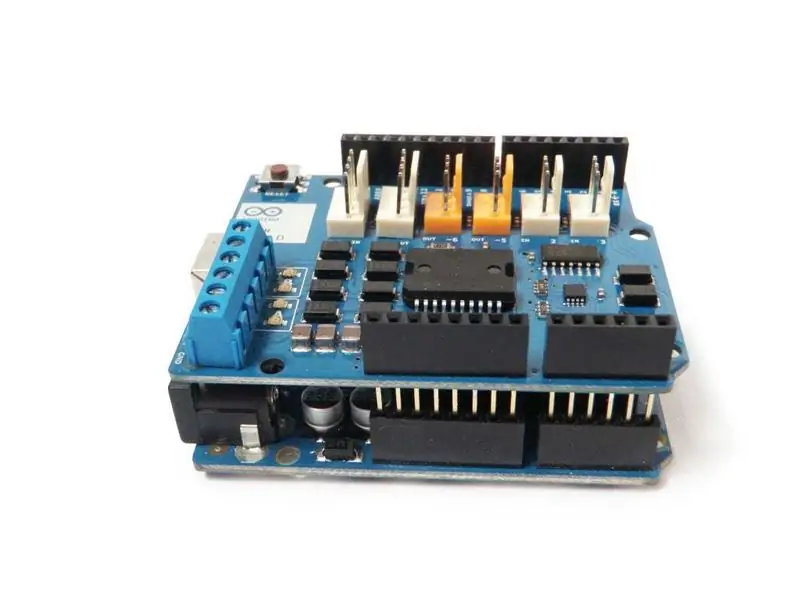 Kết nối Motor Shield với Arduino