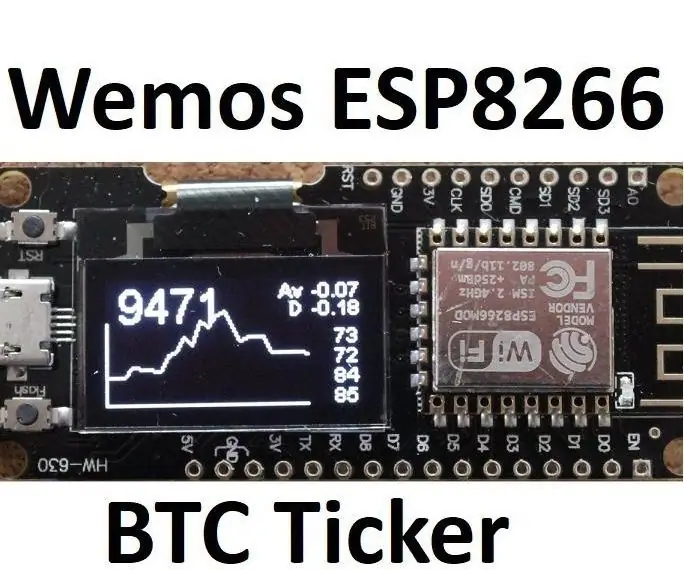 Rekt-O-Matic Turbo S: Single Board Bitcoin Ticker: 12 Βήματα