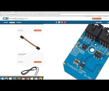 Temperatuurmonitering met behulp van MCP9808 en Arduino Nano: 4 stappe