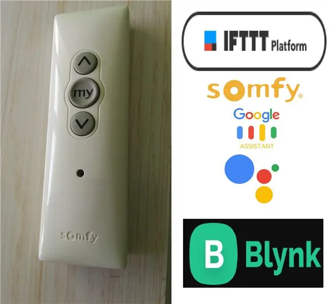 Somfy Control des del mòbil, IFTTT i Google per 20 dòlars