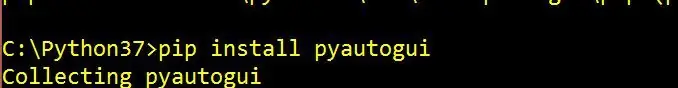 Cómo instalar Python Library Pyautogui