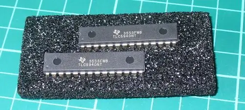 Arduino және TLC5940 PWM жарықдиодты драйвері IC