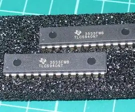 Arduino жана TLC5940 PWM LED айдоочу IC: 7 кадам