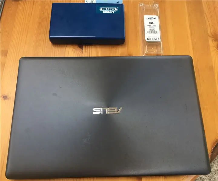 Asus X550C és CA sorozatú laptop RAM frissítése: 7 lépés