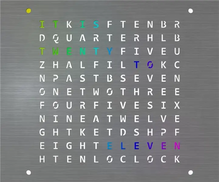 RGB WordClock: 10 pași