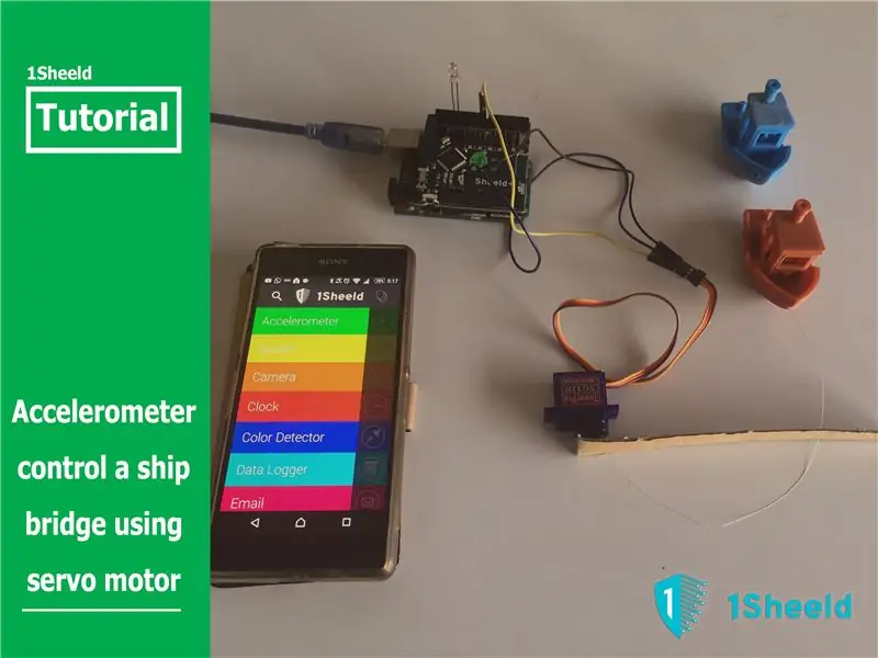 Arduino gyorsulásmérő oktatóanyag: Hajóhíd vezérlése szervomotorral