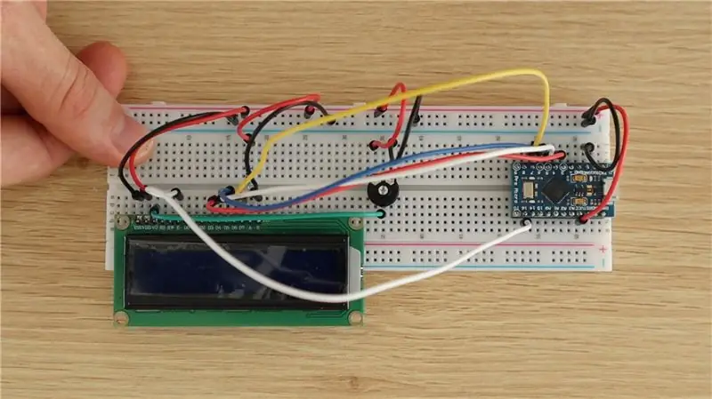 Conexión del circuito de prueba del selector de color RGB