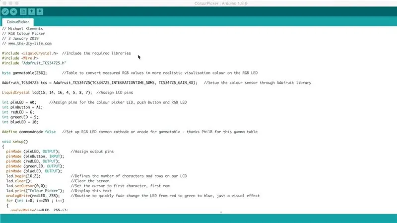 Programando seu seletor de cores Arduino RGB