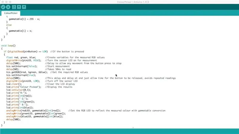 Programando seu seletor de cores Arduino RGB