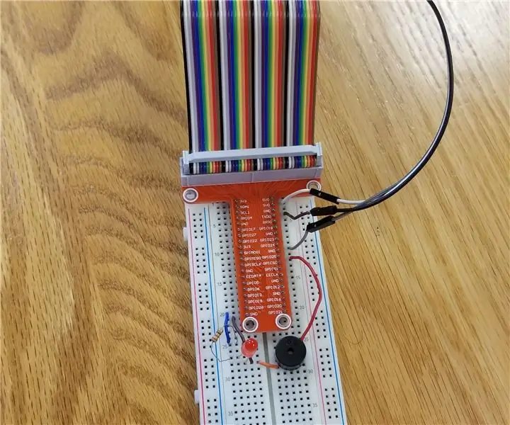 RaspberryPi 3 Magnet Sensor Med Mini Reed Sensor: 6 trin