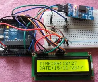 Laikrodis realiuoju laiku su „Arduino“: 3 žingsniai