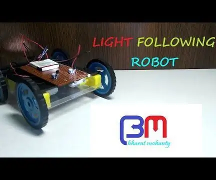 Licht volgende robot: 8 stappen