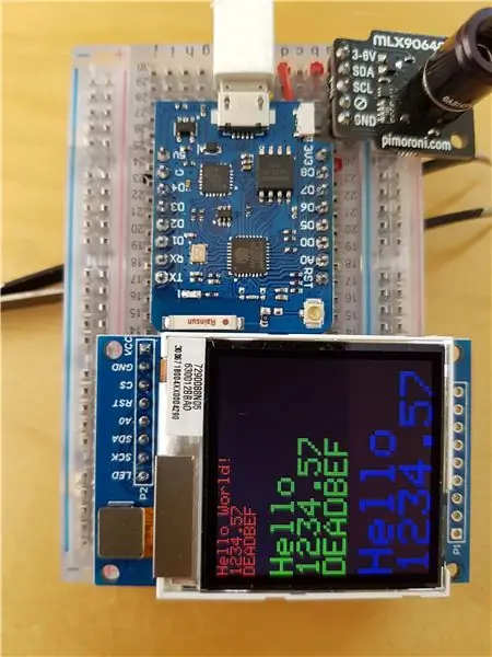 Kabling av en LOLIN WEMOS D1 Mini Pro til en SSD1283A 130x130 Transflektiv LCD SPI -skjerm