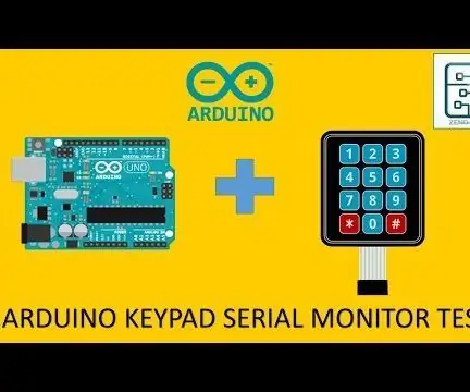 Arduino test serijskog monitora tastature: 6 koraka