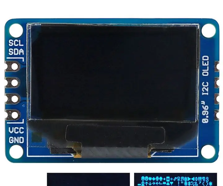 0.96 դյույմ I2C OLED SMD կապով ՝ 3 քայլ