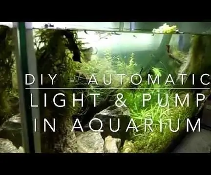 Sistem Akuarium Lampu dan Pompa Otomatis Dengan Arduino dan Timer RTC: 3 Langkah