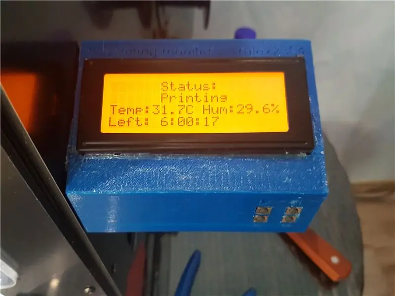 Monitor tisku Octoprint