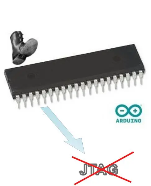 Arduino IDE Mightycore ilə Atmegas 40DIP yükləməzdən əvvəl JTAG -ı necə deaktiv etmək olar