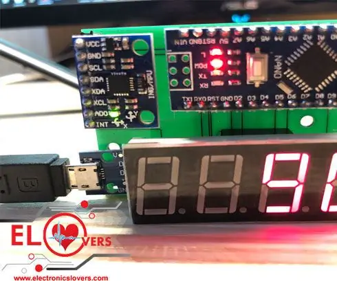 Digitalni vodni nivo DIY projektni modul podjetja Electronicslovers: 6 korakov