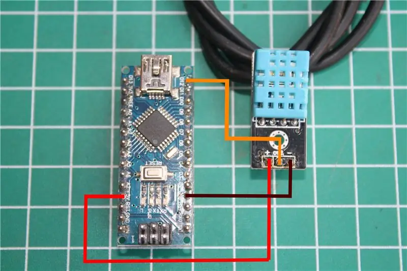 قم بتوصيل DHT11 بـ Arduino