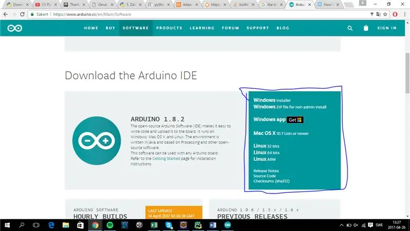 Installera Arduino