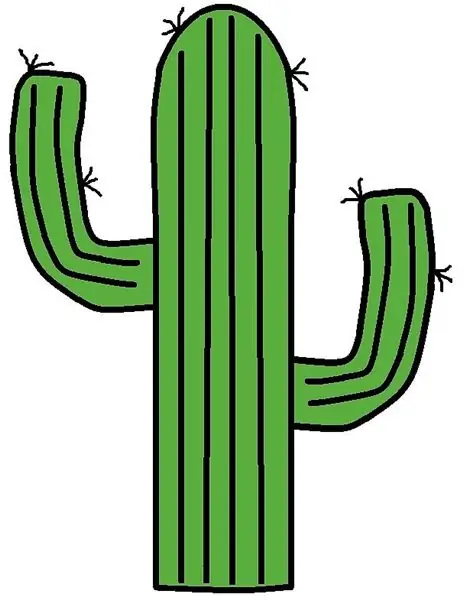 Pantalla de llum de cactus