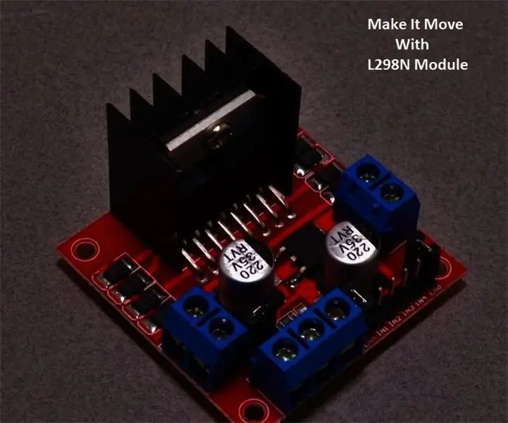 L298N MOTORNI VOZAČKI MODUL: 4 koraka