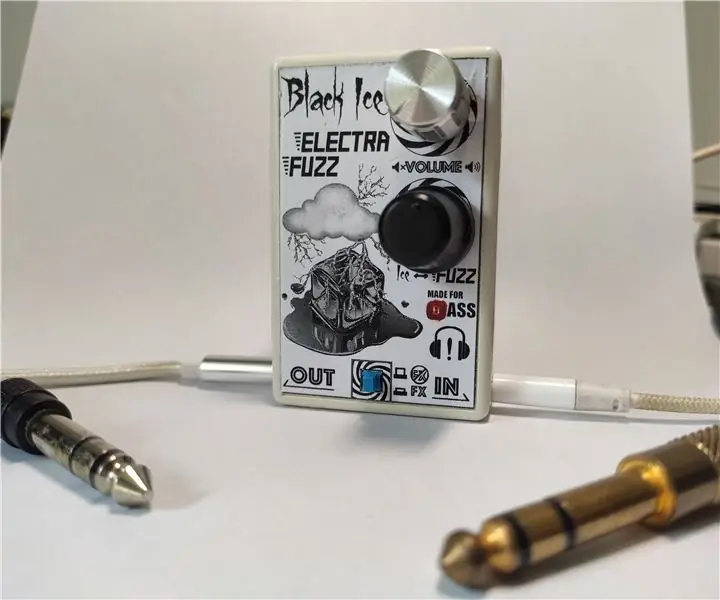 Kiçik Bass Preamp və Efektlər Qutu: Qara Buz, Electra Fuzz: 9 Addım (Şəkillərlə birlikdə)