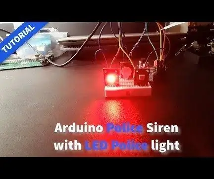 Arduino rendőrségi sziréna LED -es rendőrségi fényekkel - bemutató: 7 lépés