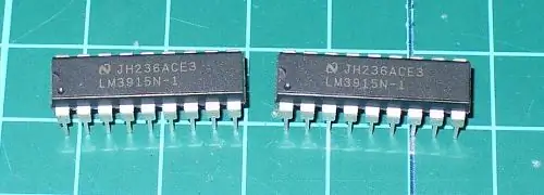 Gamit ang LM3915 Logarithmic Dot / Bar Display Driver IC