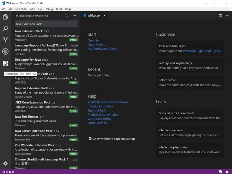 Installazione del codice di Visual Studio