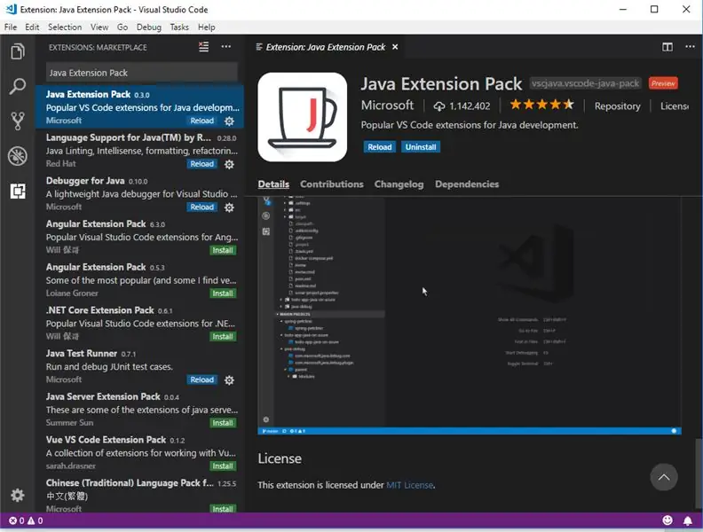 Pasang Kod Visual Studio