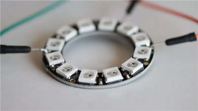 Solder Male to Male Jumper Wires to Adafruit NeoPixel Ring and NeoPixel Stick